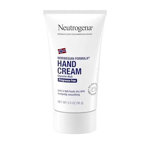Neutrogena Norwegian Formula concentrated fragrance-free hand cream for dry skin.