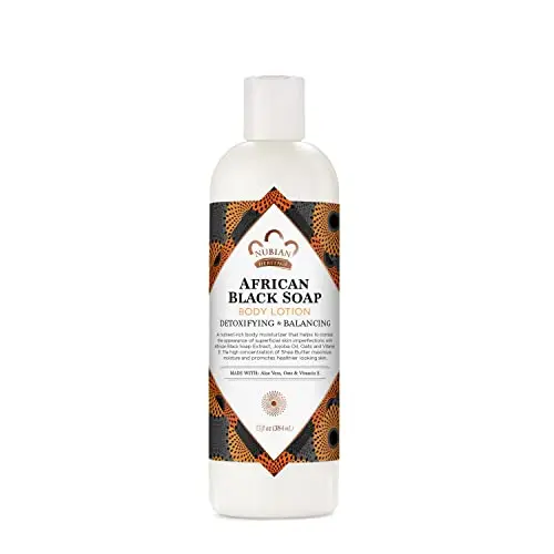 Nubian Heritage African Black Soap Body Lotion bottle
