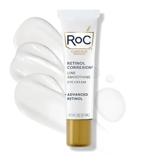 RoC Retinol Correxion Under Eye Cream in a white and blue box