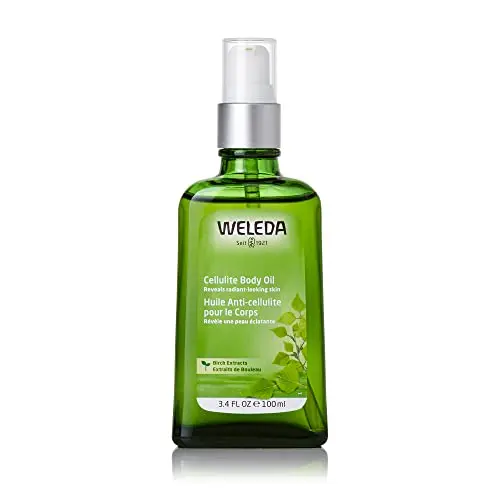 Weleda Birch Cellulite Body Oil bottle with birch and rosemary extracts