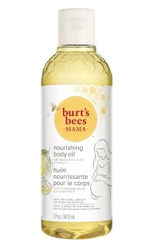 Burt's Bees Mama Body Oil bottle with natural design