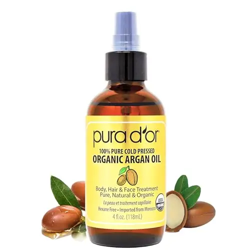 PURA D'OR Organic Moroccan Argan Oil bottle