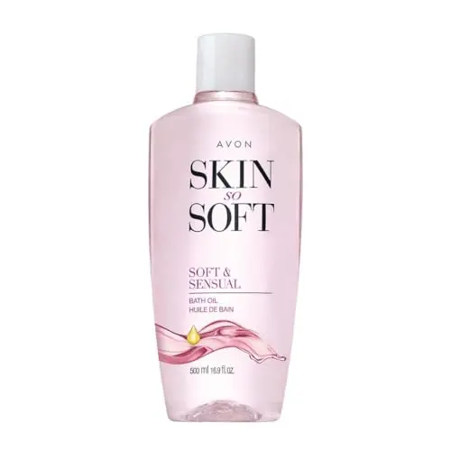 Avon Skin So Soft Soft & Sensual Bath Oil bottle