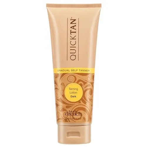Body Drench Quick Tan Self Tanner Lotion in dark shade
