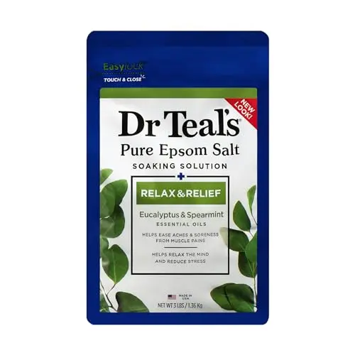 Dr Teal's Epsom Salt with Eucalyptus and Spearmint essential oils