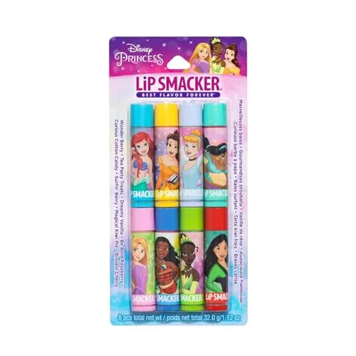 Lip Smacker Disney Princess lip balm pack with eight colorful tubes