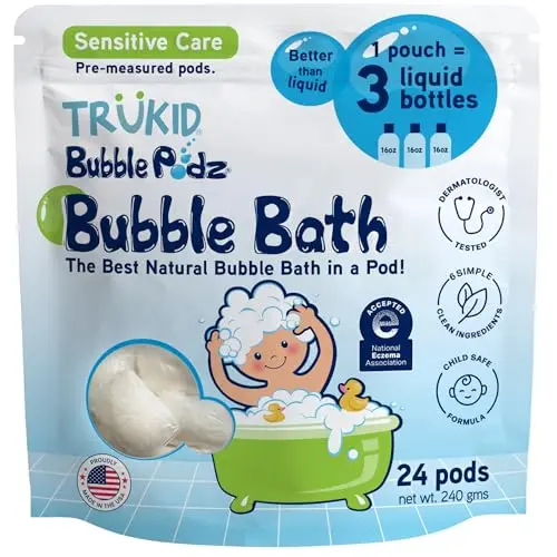 TruKid Bubble Podz unscented single-use bath pods