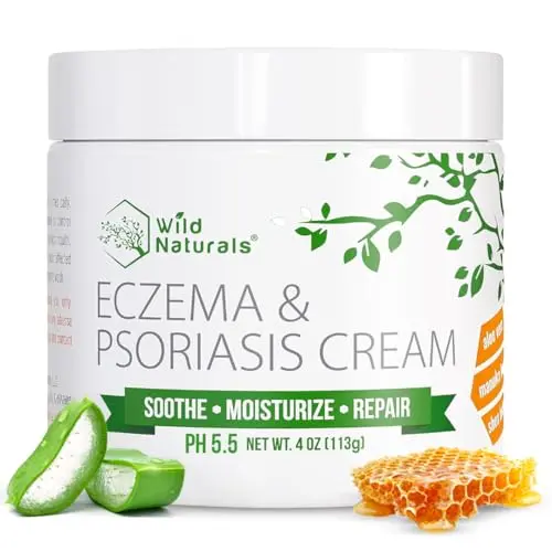 Wild Naturals Eczema and Psoriasis Cream bottle with pump