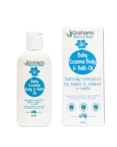 Grahams Natural Baby Eczema Body and Bath Oil bottle