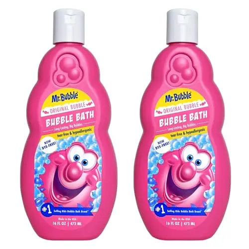 Mr Bubble original bubble bath two-pack pink liquid