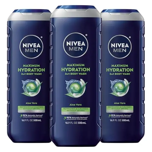 NIVEA MEN Maximum Hydration 3-in-1 Body Wash pack