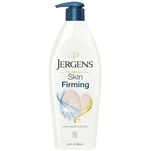 Jergens Skin Firming Body Lotion bottle with pump
