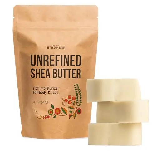 Better Shea Butter raw unrefined shea butter block for face, body, and hair