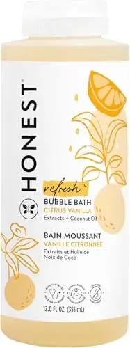 The Honest Company Foaming Bubble Bath Citrus Vanilla bottle