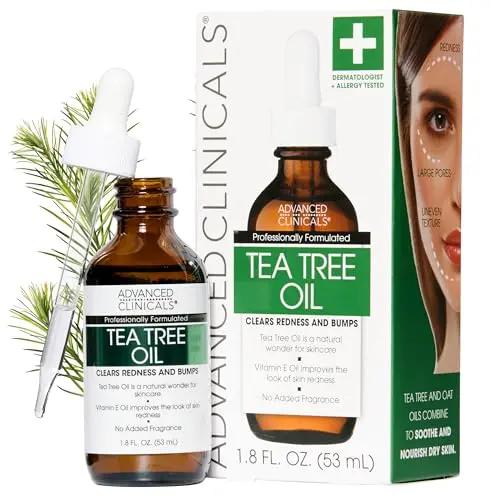 Advanced Clinicals Tea Tree Oil Facial Serum bottle