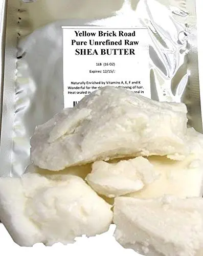 Yellow Brick Road Raw Unrefined Shea Butter in a bag for skin and hair