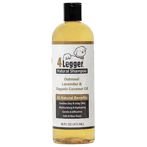 4Legger All Natural Organic Oatmeal Dog Shampoo with Aloe and Lavender