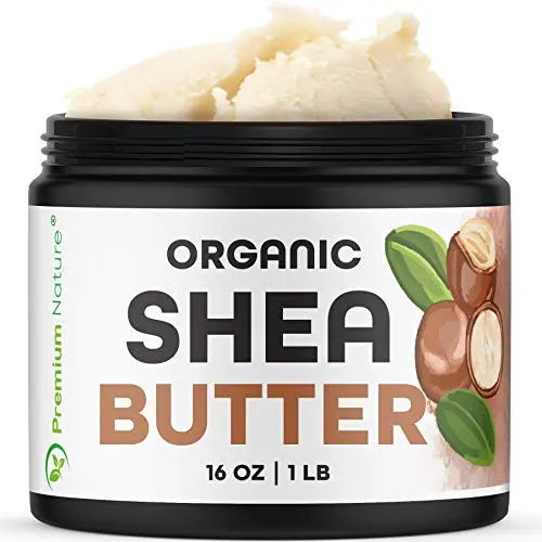 Premium Nature Pure Raw Organic Unrefined Shea Butter container