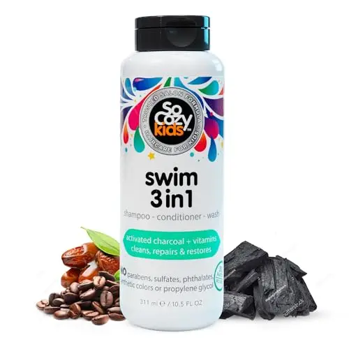 SoCozy Kids 3-in-1 Swim Shampoo, Conditioner and Body Wash bottle