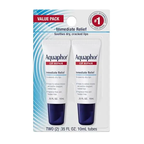 Aquaphor Lip Repair Ointment tube for chapped lips