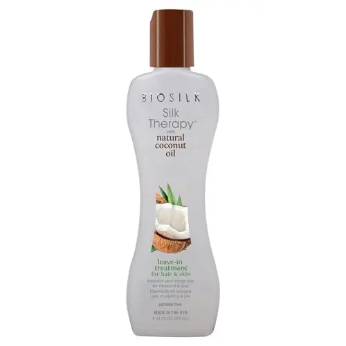 BioSilk Silk Therapy leave-in hair treatment cream bottle