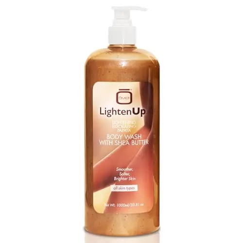 OMIC Lighten-Up Exfoliating Body Wash with Shea Butter and Papaya