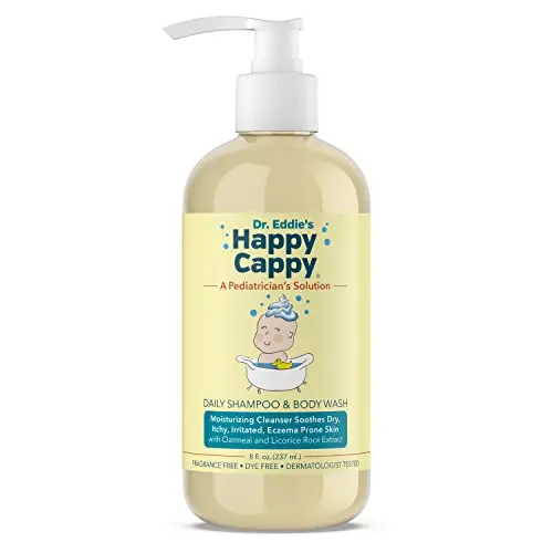 Happy Cappy Baby Shampoo and Body Wash bottle