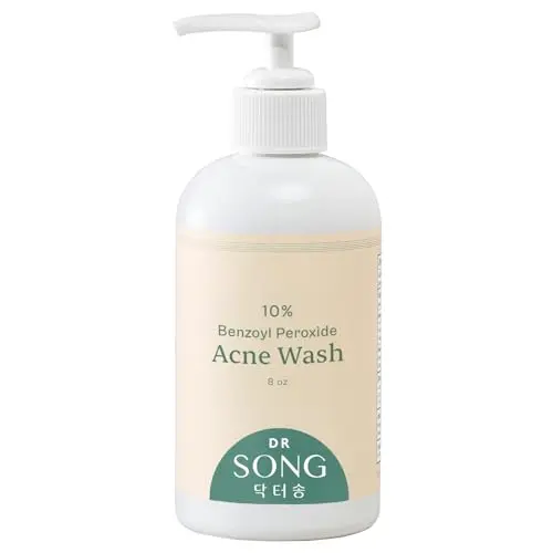 Dr Song 10% Benzoyl Peroxide Acne Body Wash bottle
