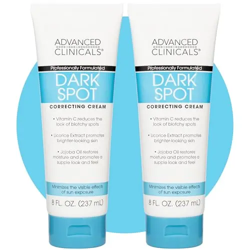 Two tubes of Advanced Clinicals Vitamin C Dark Spot Cream