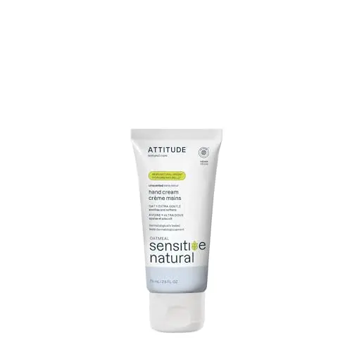 ATTITUDE Unscented Hand Cream for Sensitive Skin bottle