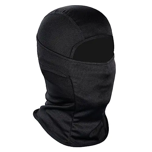 Achiou lightweight balaclava face mask for skiing and snowboarding.