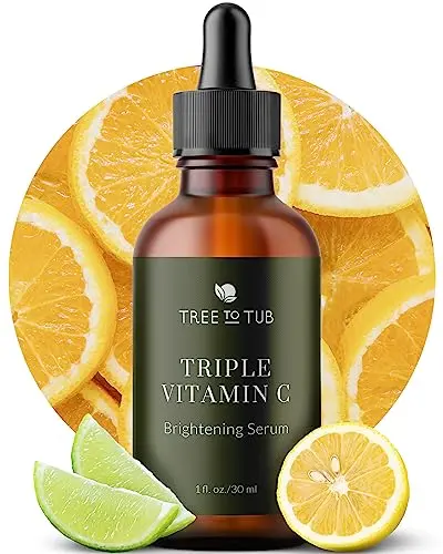 Tree To Tub Vitamin C Serum bottle with pump