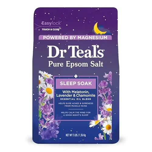 Dr Teal's Epsom Salt Soak with Melatonin, Lavender, and Chamomile essential oils