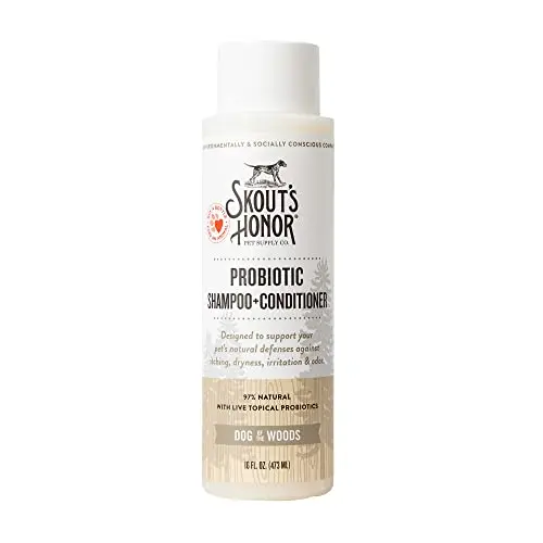 Skouts Honor Probiotic Natural Dog Shampoo and Conditioner bottle