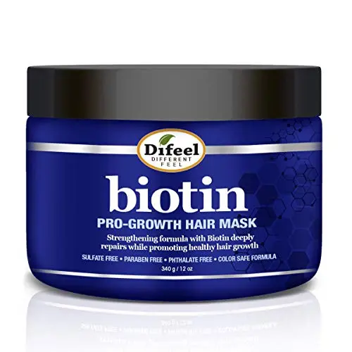 Difeel Pro-Growth Biotin Hair Mask jar