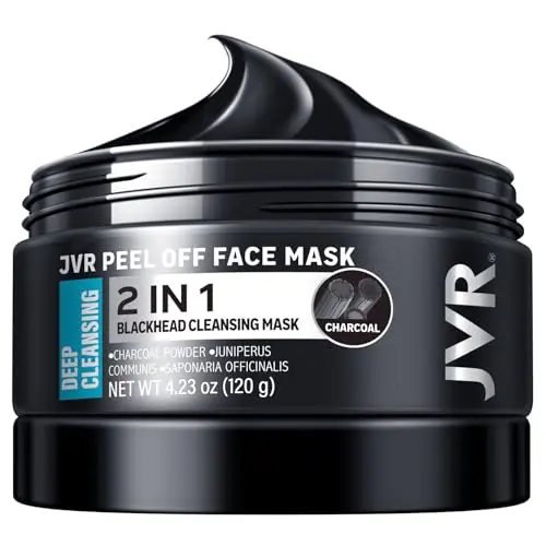 JVR Peel Off Face Mask, Blackhead Mask in a black bottle