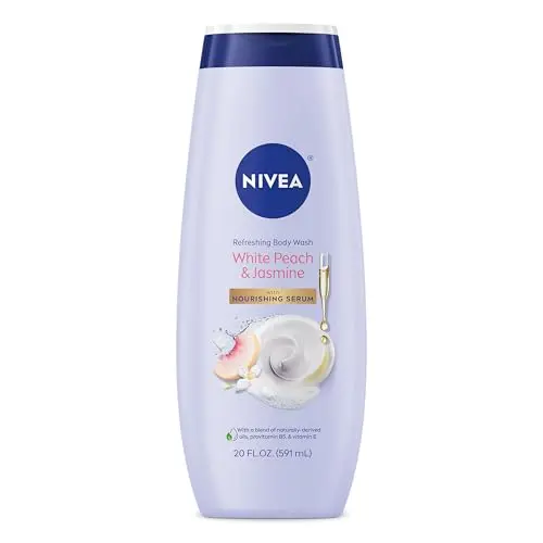 NIVEA White Peach and Jasmine Body Wash with Nourishing Serum