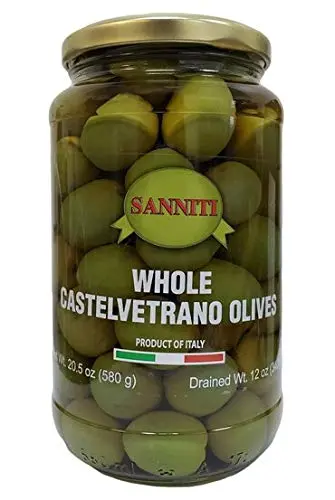 Sanniti Whole Castelvetrano Olives in a jar