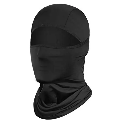 Achiou black ice silk balaclava mask for skiing and cycling