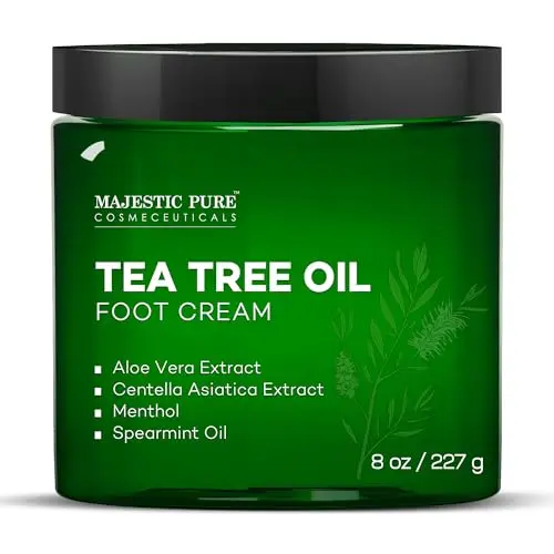Majestic Pure Tea Tree Oil Warming Foot Cream jar