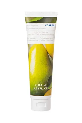 KORRES Elasti-Smooth Body Butter tube with Bergamot Pear scent
