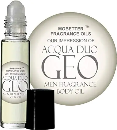 MOBETTER Acqua Duo Geo Men's Fragrance Body Oil roll-on bottle