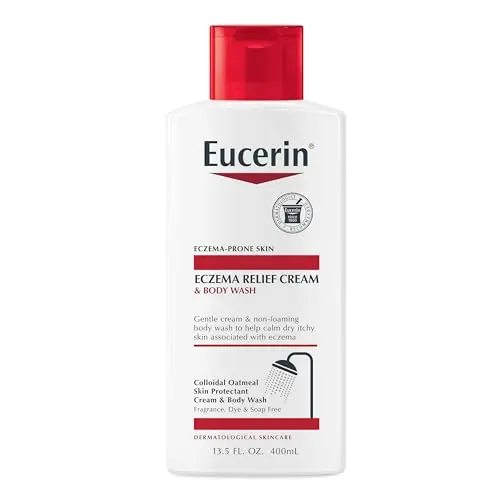 Eucerin Eczema Relief Cream Body Wash bottle with Colloidal Oatmeal