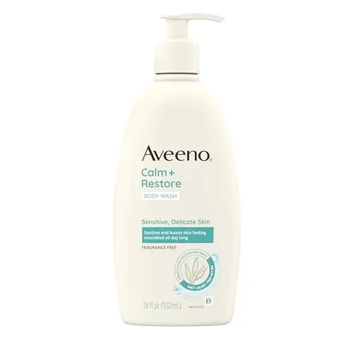 Aveeno Calm + Restore Daily Body Wash bottle