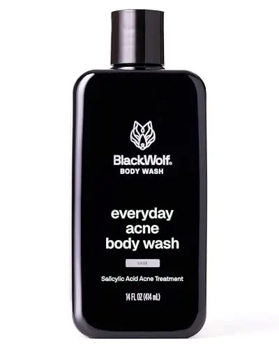 Black Wolf Salicylic Acid and Charcoal Body Wash for men