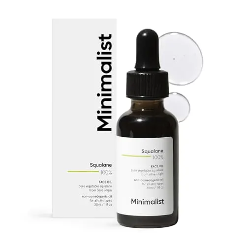 Minimalist Squalane 100% face oil in a dropper bottle