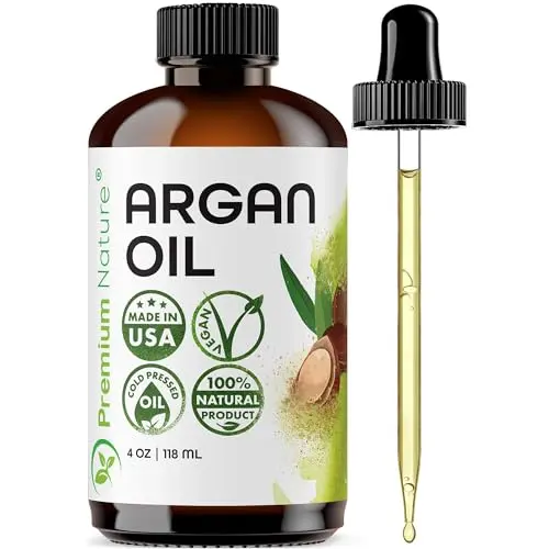Premium Nature 100% Pure Cold Pressed Argan Oil bottle