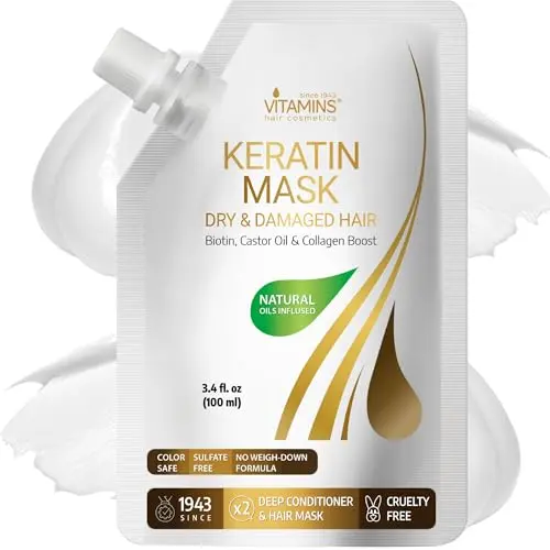 VITAMINS hair cosmetics Keratin Hair Mask tube