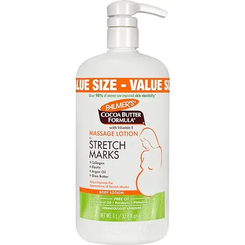 Palmer's Cocoa Butter Massage Lotion bottle for pregnancy stretch marks