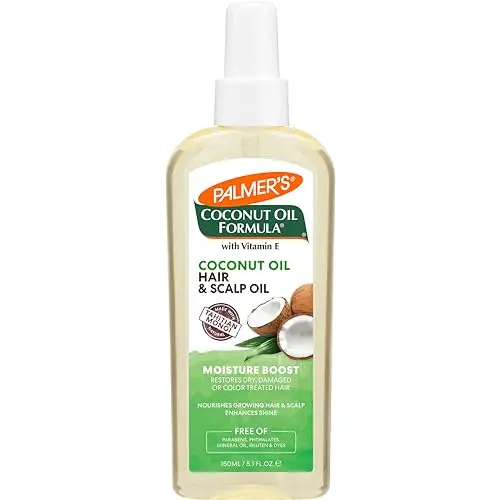 Palmer's coconut oil hair spray in a bottle for dry hair